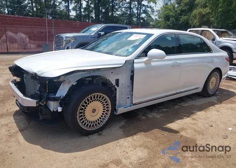 2022 Genesis G90 5.0 Ultimate Rwd z USA, uszkodzony, nr VIN KMTF54PH3NU094696